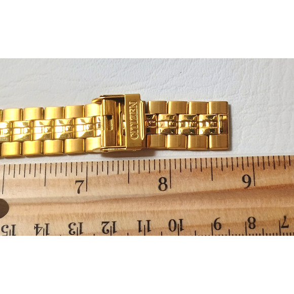 Citizen Gold Tone Tank Style Watch 1032-R wristwatch